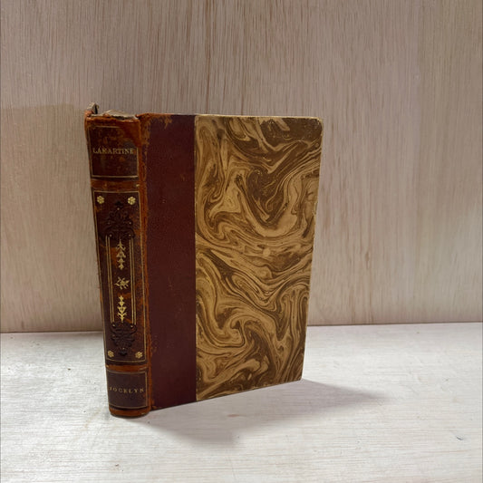 jocelyn episode journal found with a village priest book, by alphonse de lamartine, 1970 Leather, Antique image 1