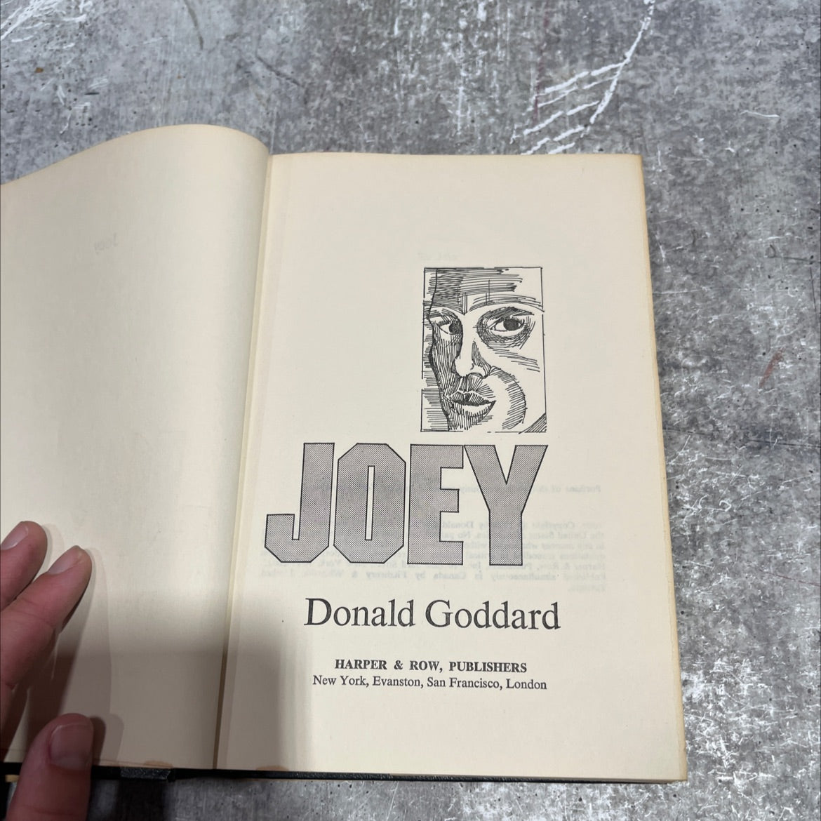 joey book, by donald goddard, 1974 Hardcover image 2