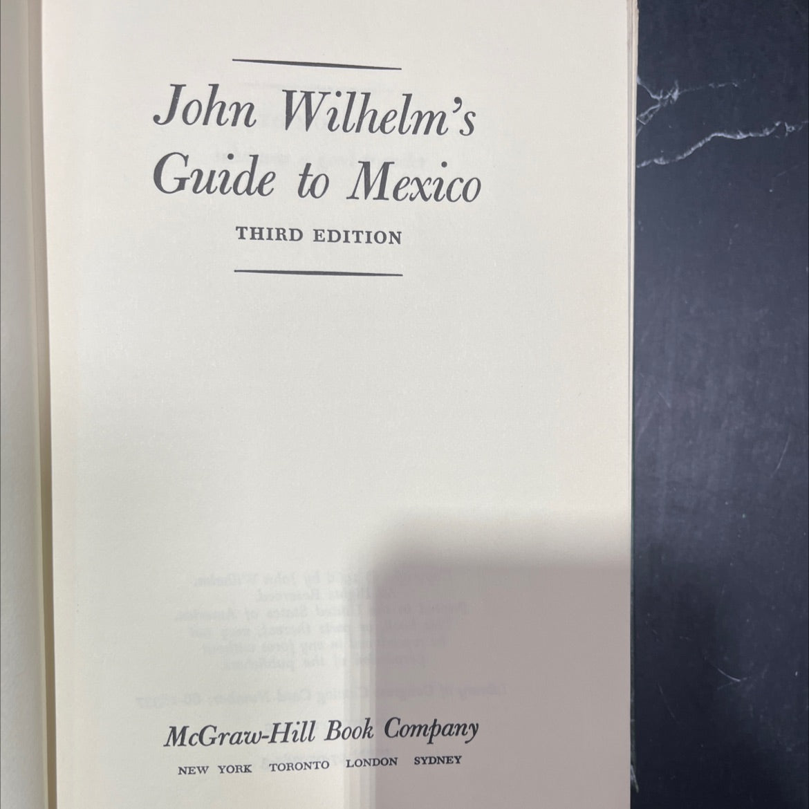 john wilhelm's guide to mexico book, by John Wilhelm, 1966 Hardcover image 2