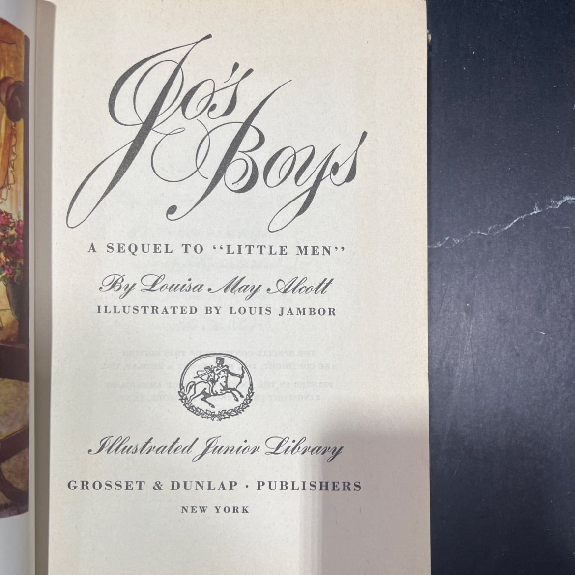jos beyps a sequel to little men book, by louisa may alcott, 1949 Hardcover image 2