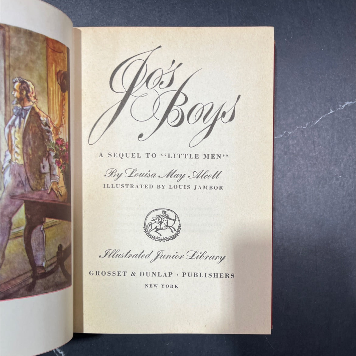 jos kaps a sequel to little men book, by louisa may alcott, 1949 Hardcover image 2