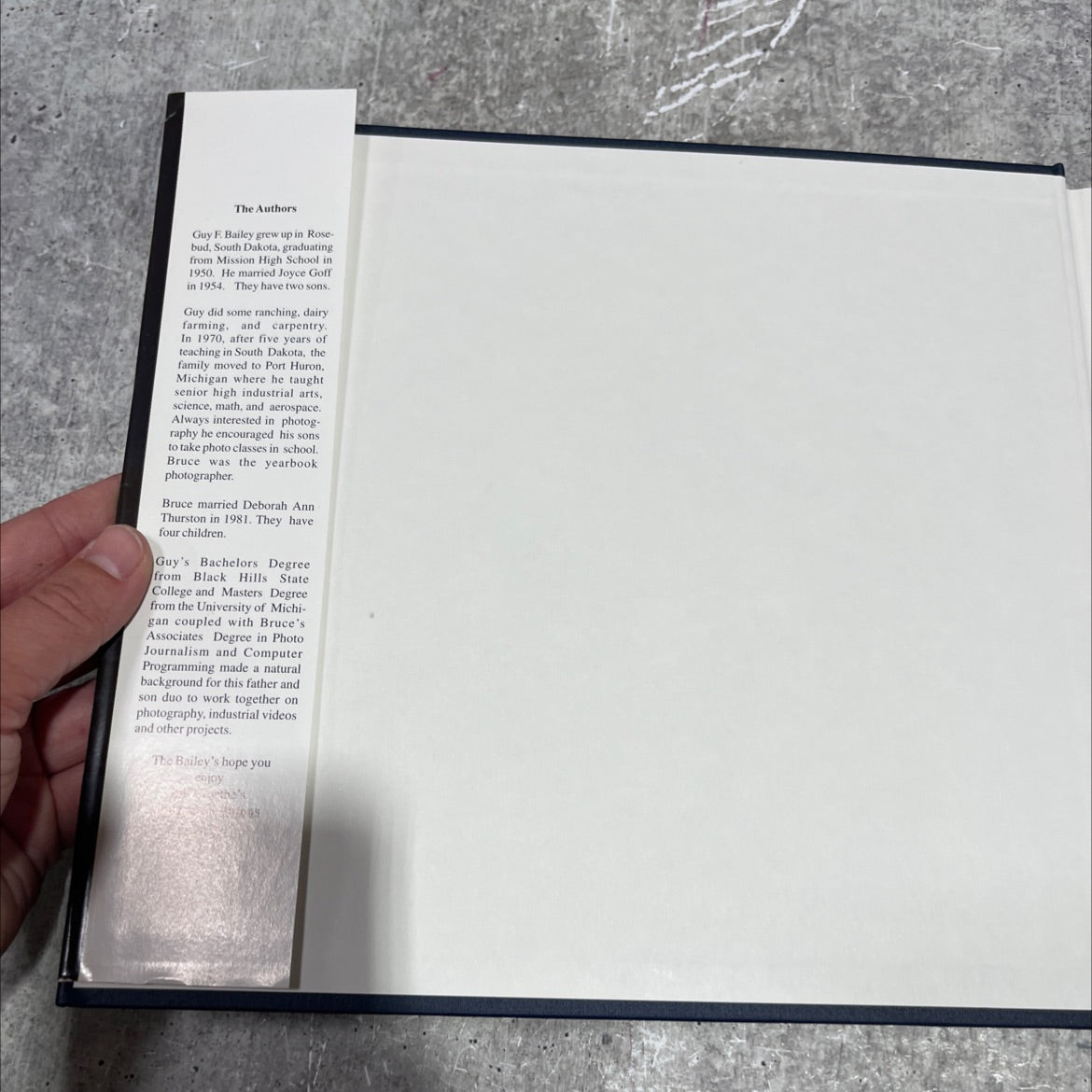 journey of visions book, by guy f. bailey and bruce l. bailey, 1996 Hardcover image 3