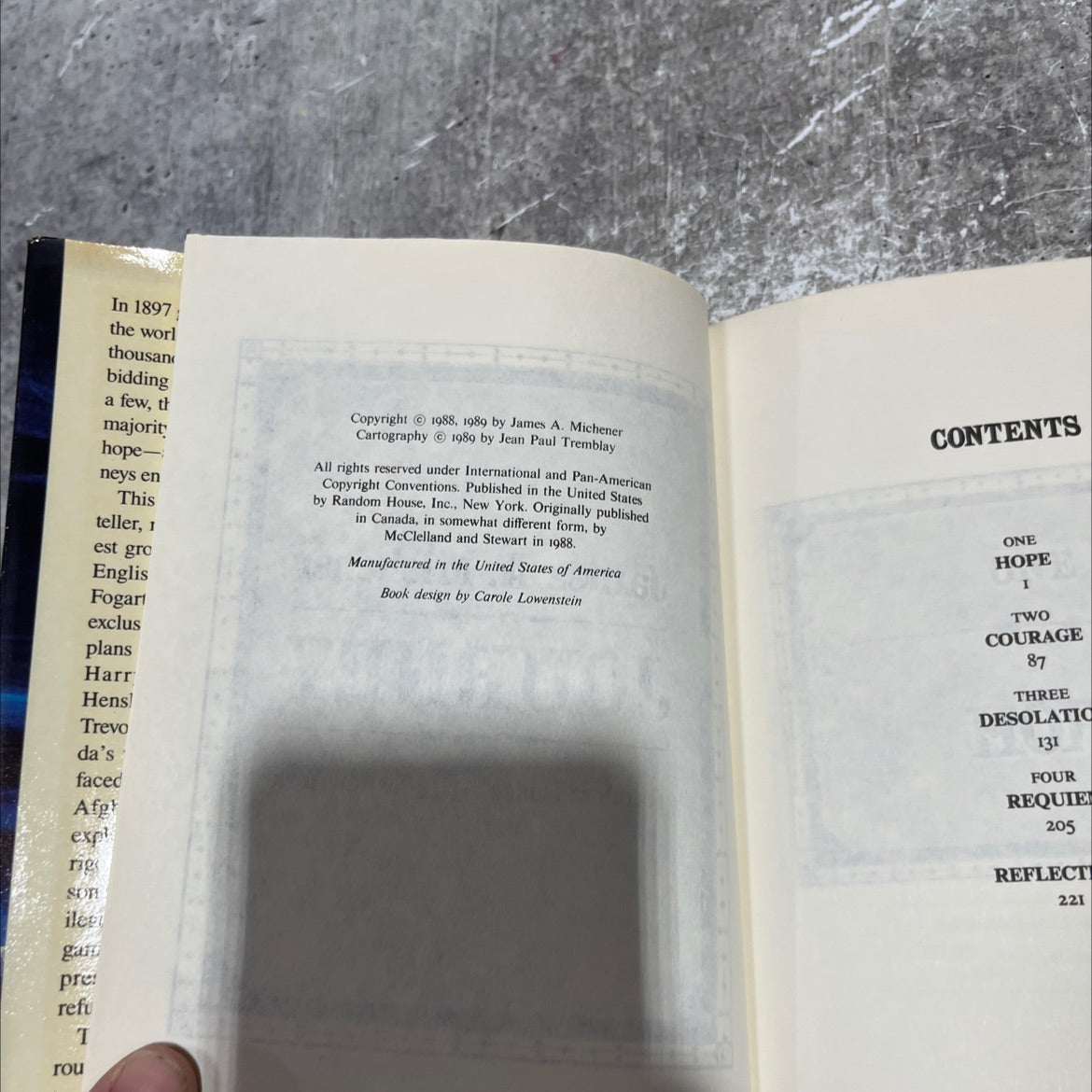 journey book, by James A. Michener, 1989 Hardcover image 3