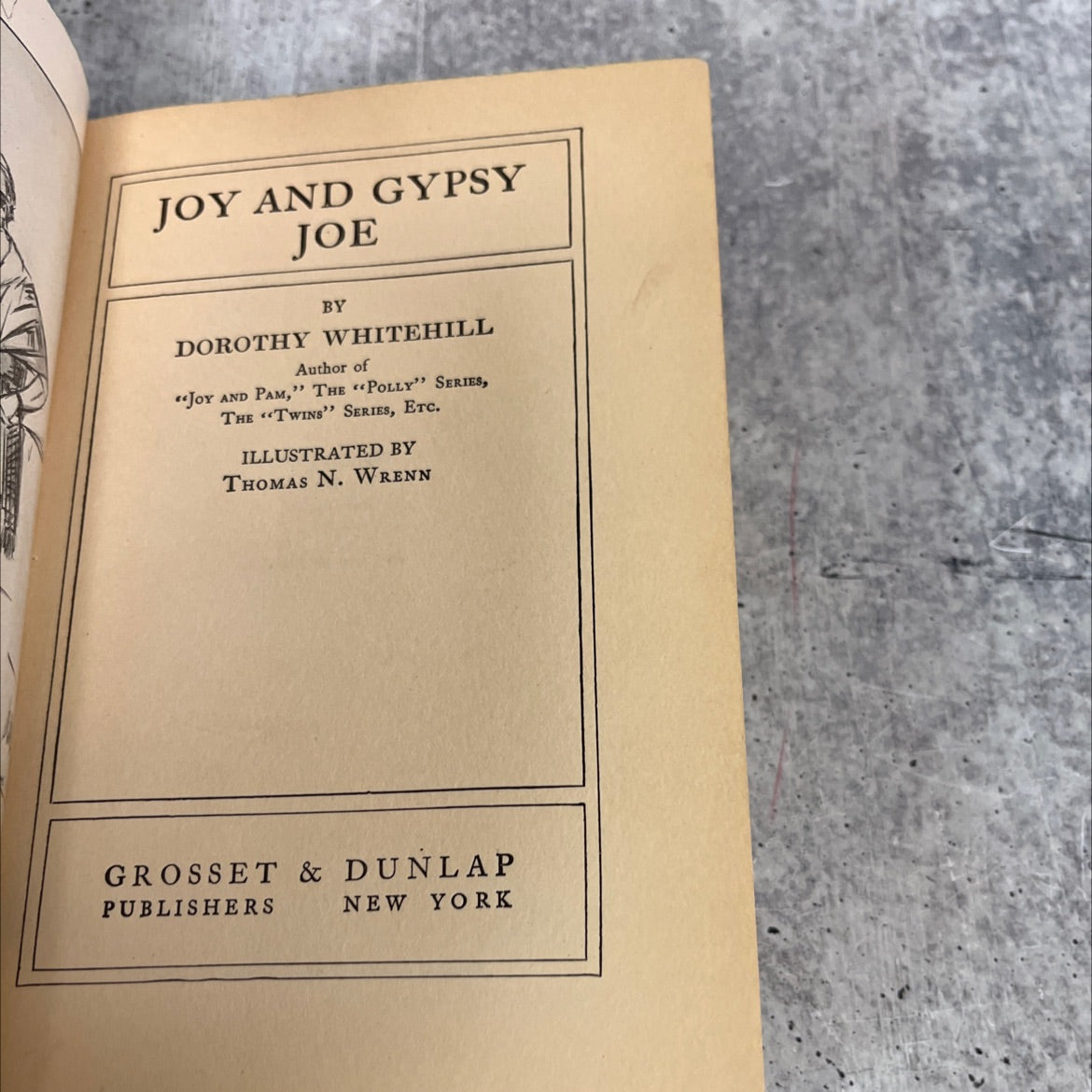 joy and gypsy joe book, by dorothy whitehill, 1927 Hardcover image 2