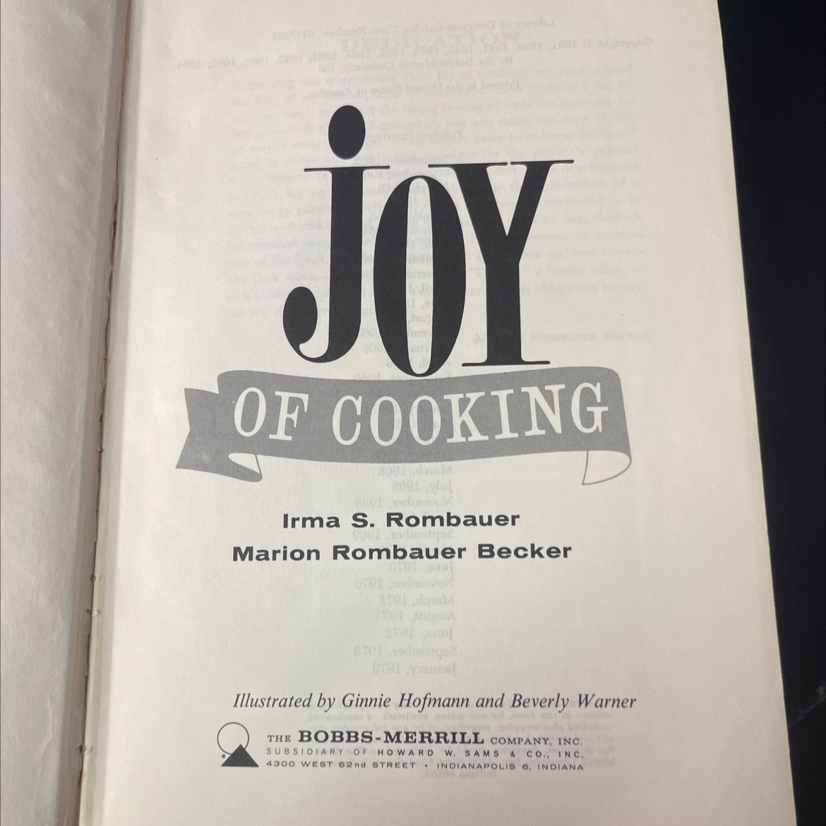 joy of cooking book, by Irma S. Rombauer, Marion Rombauer Becker, 1970 Hardcover, Vintage image 2