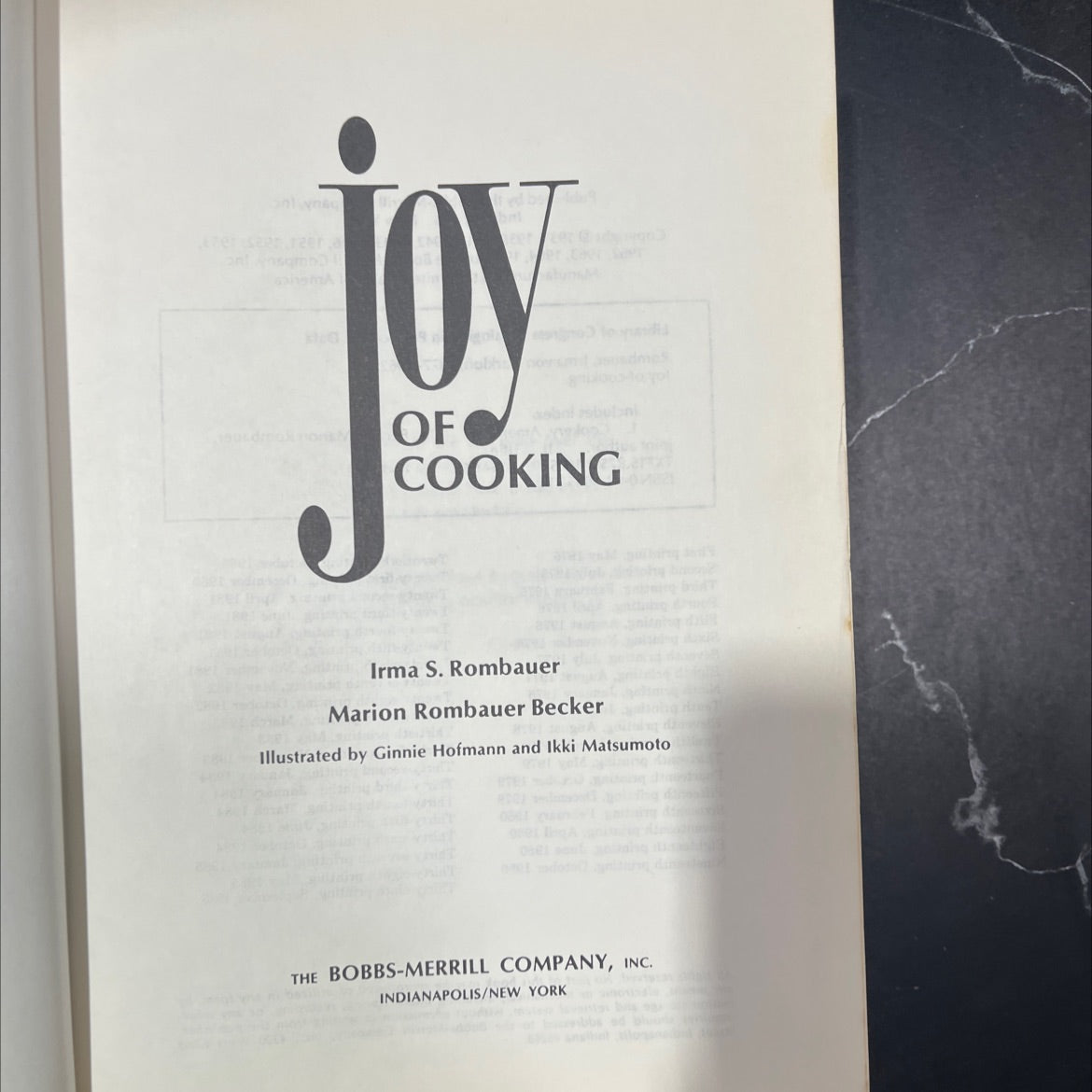 joy of cooking book, by irma s. rombauer, marion rombauer becker, 1975 Hardcover image 2