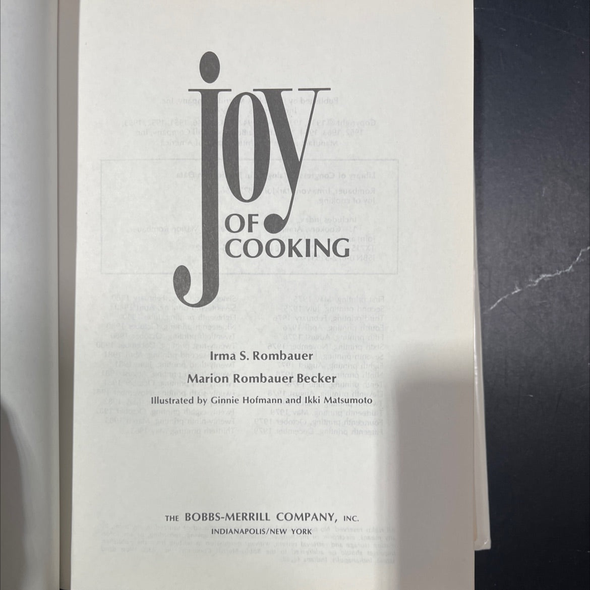 joy of cooking book, by Irma S. Rombauer, Marion Rombauer Becker, 1981 Hardcover image 2