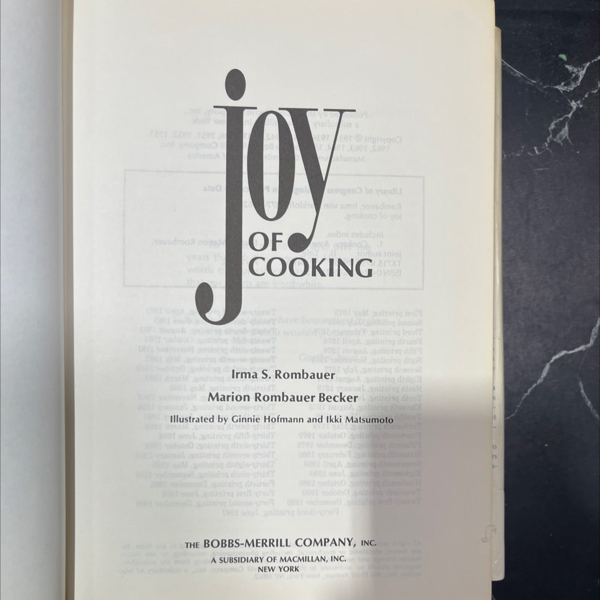 joy of cooking book, by irma von starkloff rombauer, marion rombauer becker, 1984 Hardcover image 2