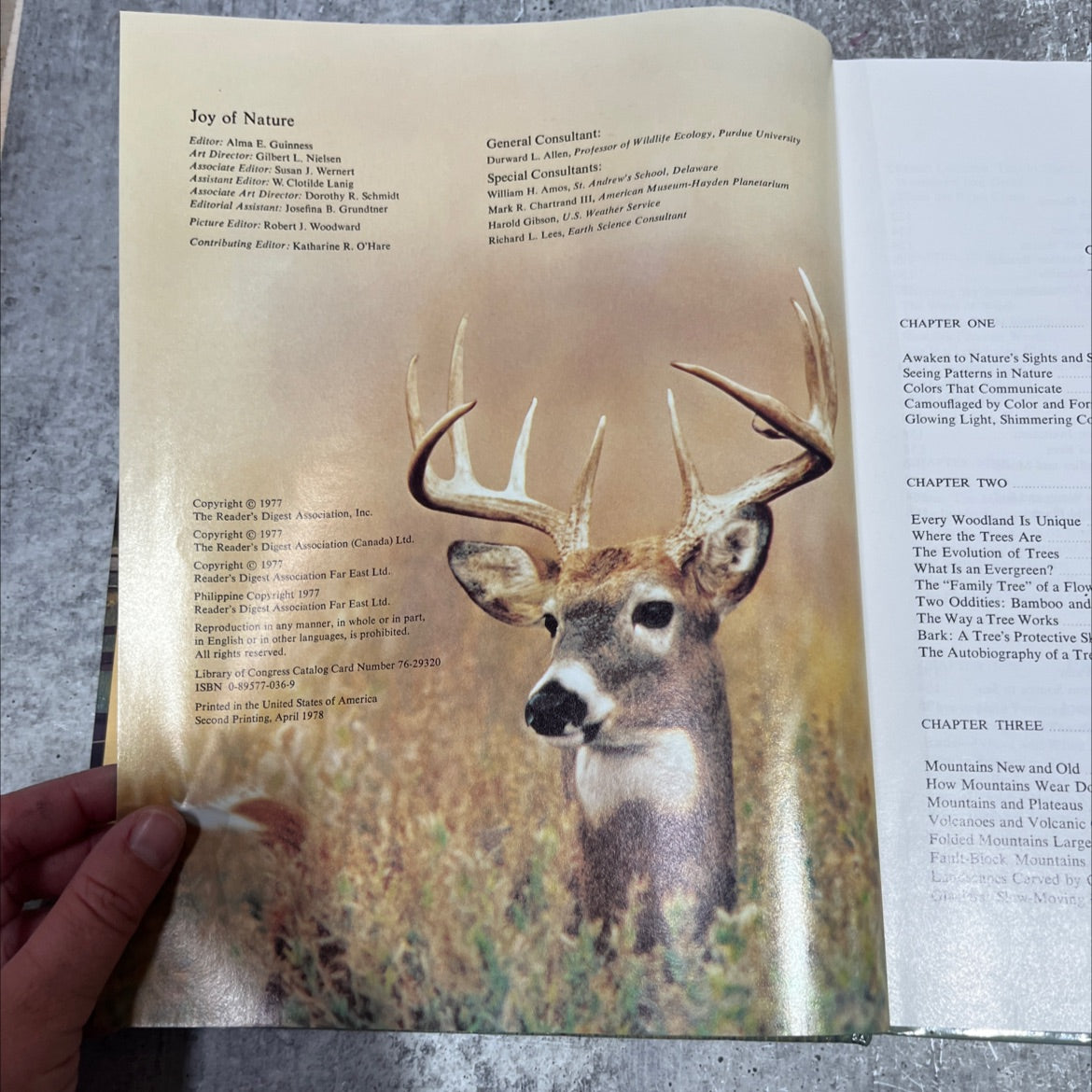 joy of nature how to observe and appreciate the great outdoors book, by unknown, 1977 Hardcover image 3