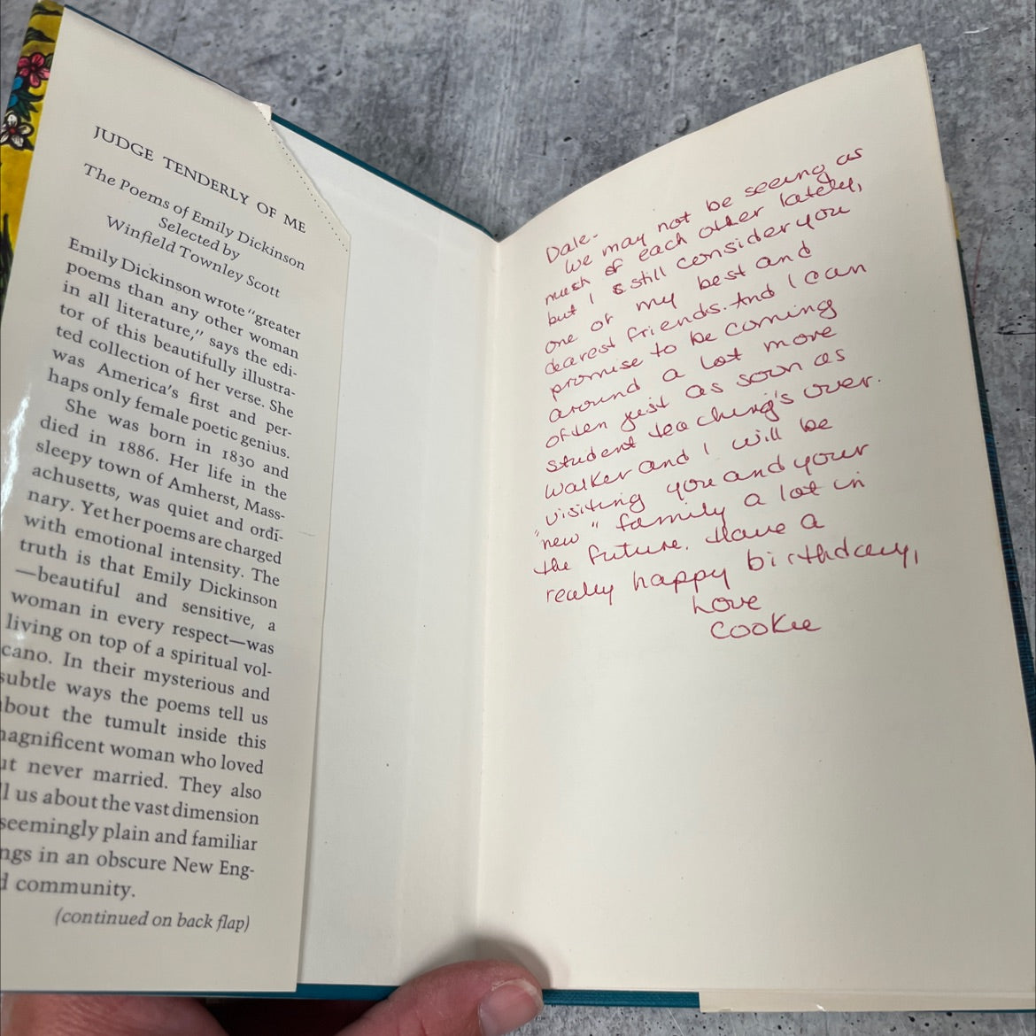 judge tenderly of me the poems of emily dickinson book, by emily dickinson, 1968 Hardcover image 4