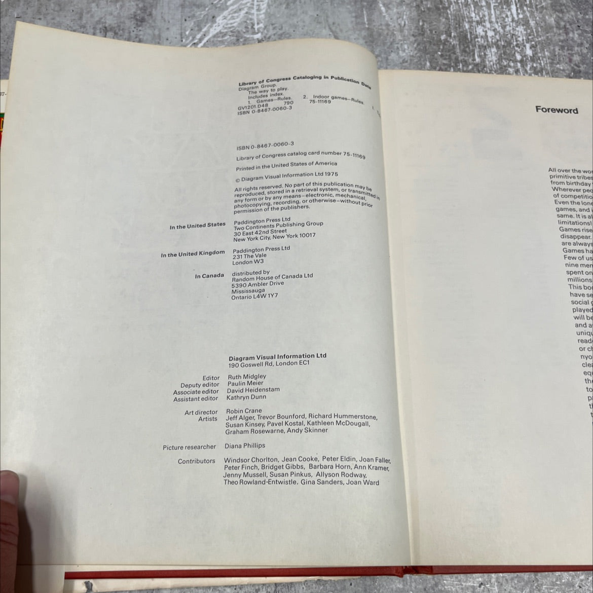 juhoe to play the illustrated encyclopedia of the games of the world book, by diagram group, 1975 Hardcover image 3