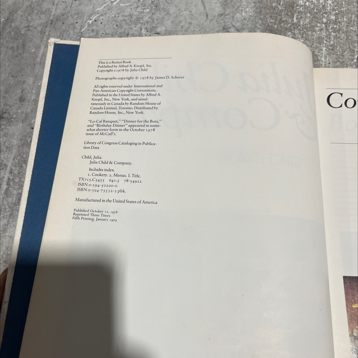 julia child & company book, by Julia Child, 1979 Hardcover image 3