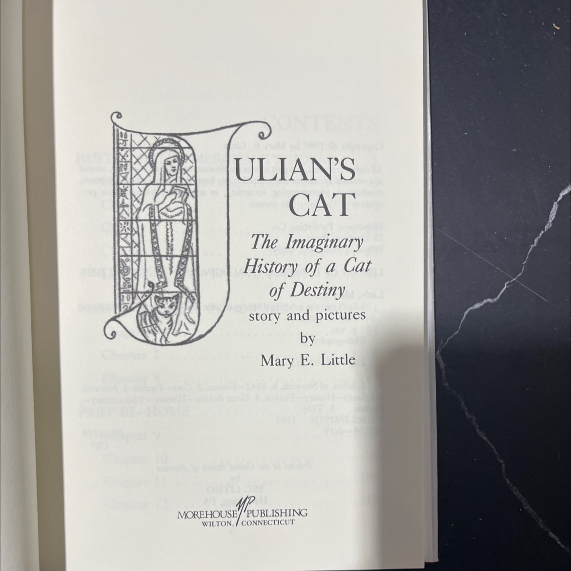 julian's cat the imaginary history of a cat of destiny book, by Mary E. Little, 1989 Hardcover image 2