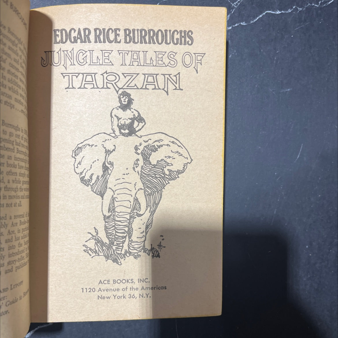 jungle tales of tarzan book, by edgar rice burroughs, 1970 Paperback image 2