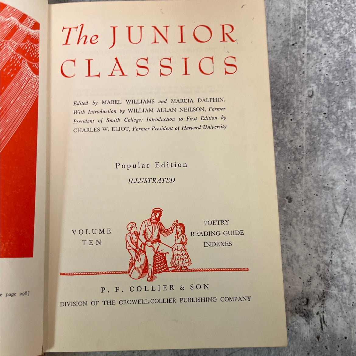junior classics volume ten book, by mabel williams, marcia dalphin, 1953 Hardcover, Vintage image 2