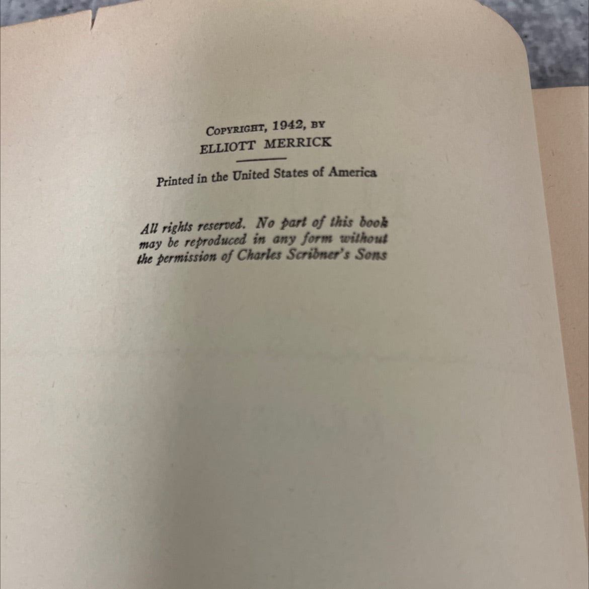 k northern nurse book, by elliott merrick, 1942 Hardcover image 3