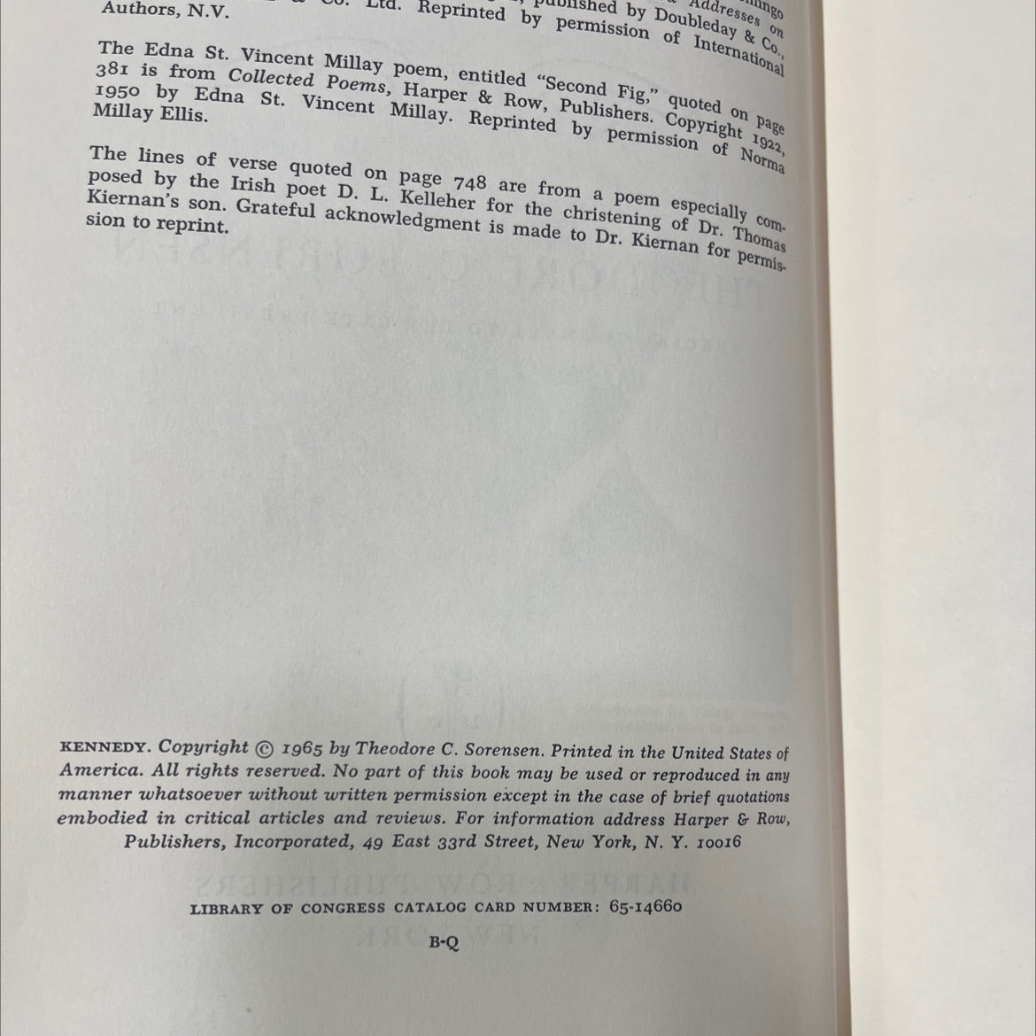 kennedy book, by theodore c. sorensen, 1965 Hardcover image 3
