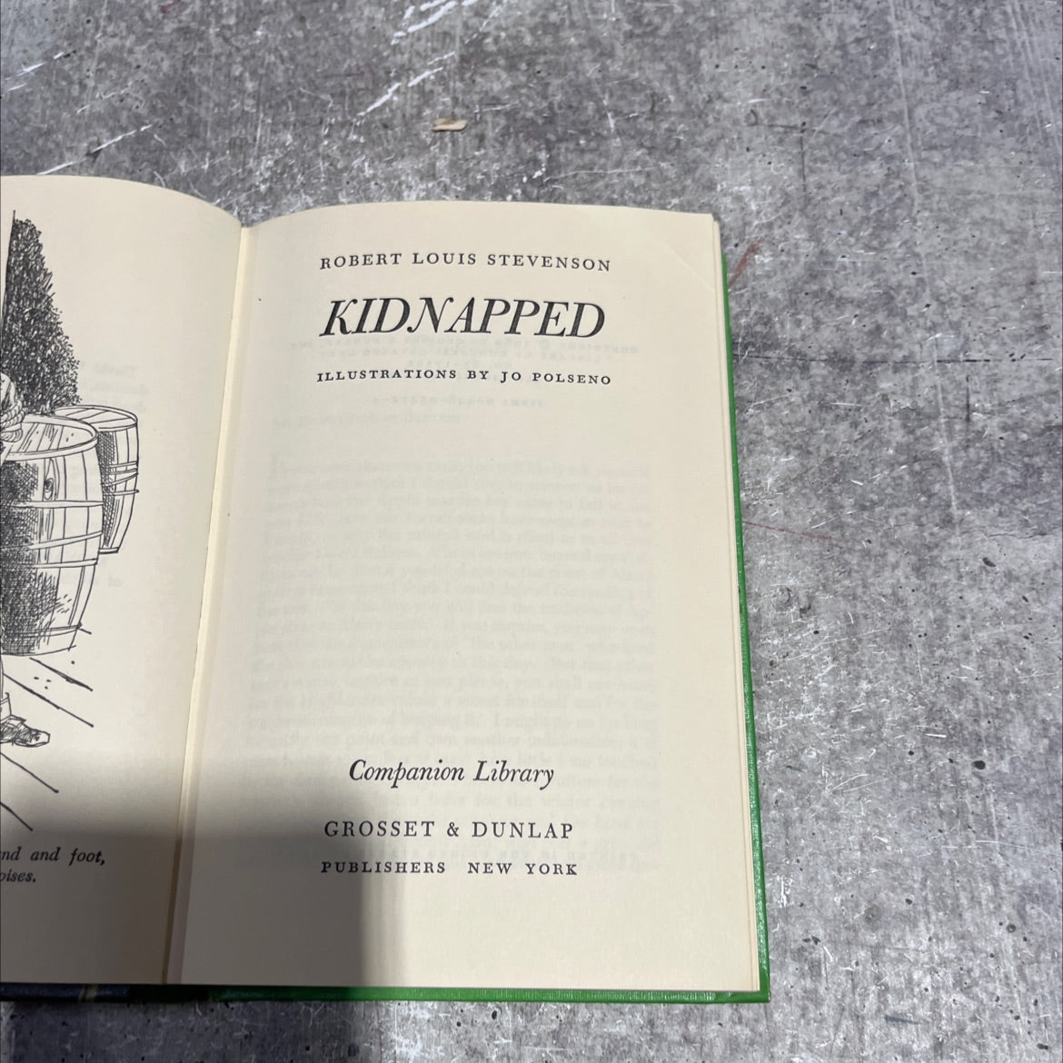 kidnapped book, by robert louis stevenson, 1965 Hardcover image 2