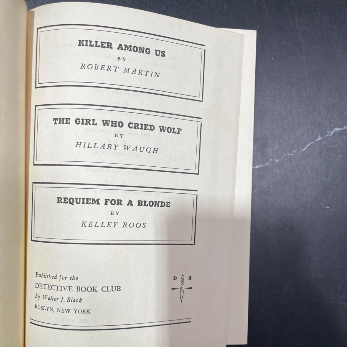 killer among us book, by Robert Martin, 1958 Hardcover image 2