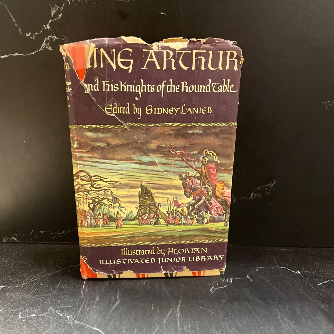 king arthur and his knights of the round table book, by sir thomas malory, 1950 Hardcover image 1