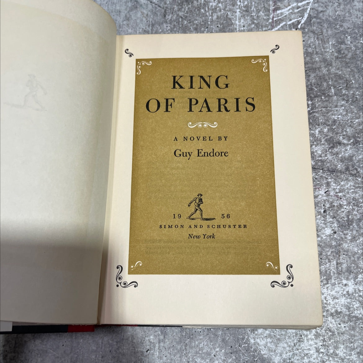 king of paris book, by Guy Endore, 1956 Hardcover image 2