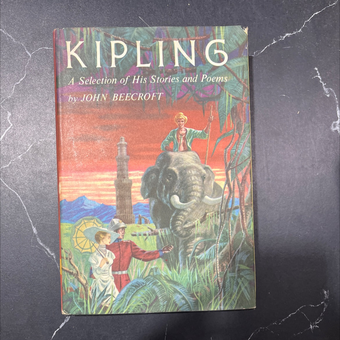 kipling a selection of his stories and poems book, by rudyard kipling, 1956 Hardcover image 1
