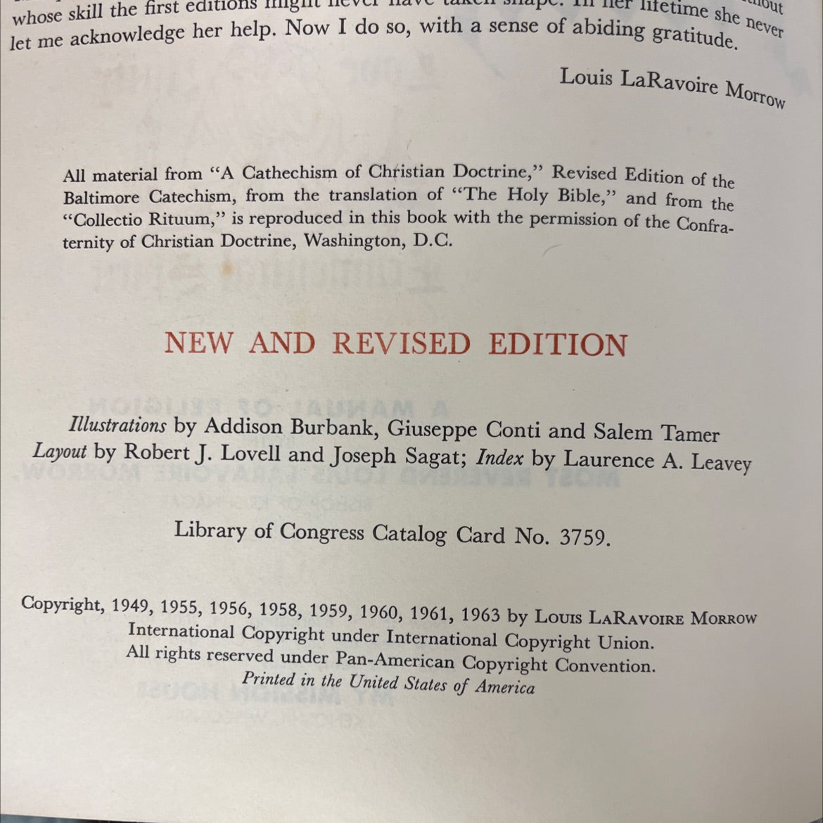 know god better to love him more book, by louis laravoire morrow, 1963 Hardcover, Vintage image 3