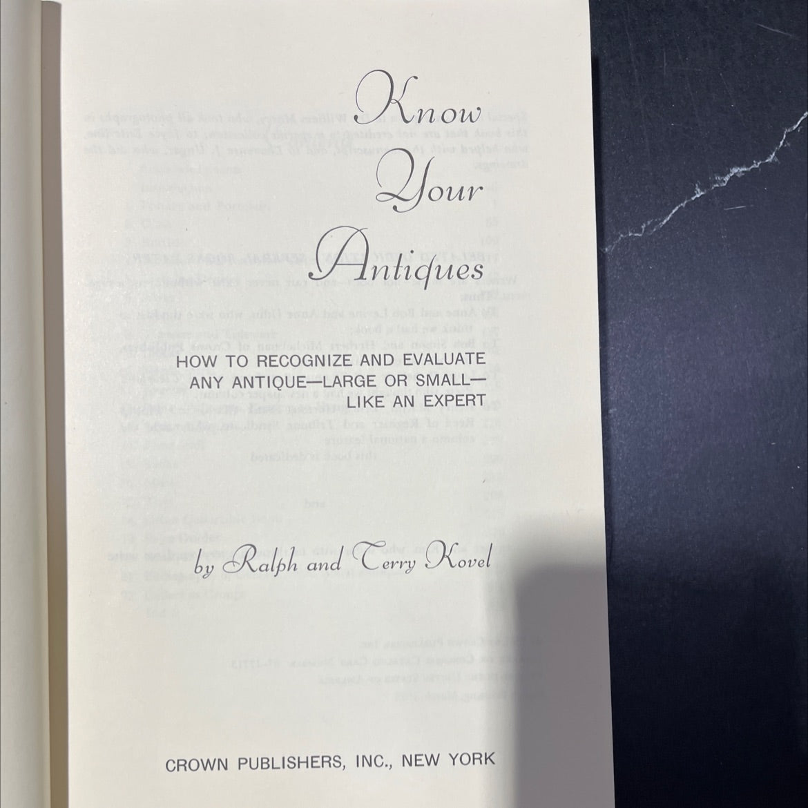 know your antiques how to recognize and evaluate any antique-large or small- like an expert book, by ralph and terry image 2