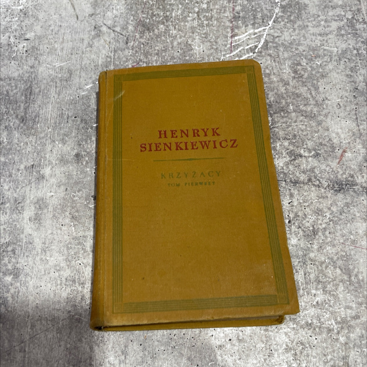 krzyżacy book, by henryk sienkiewicz, 1955 Hardcover image 1