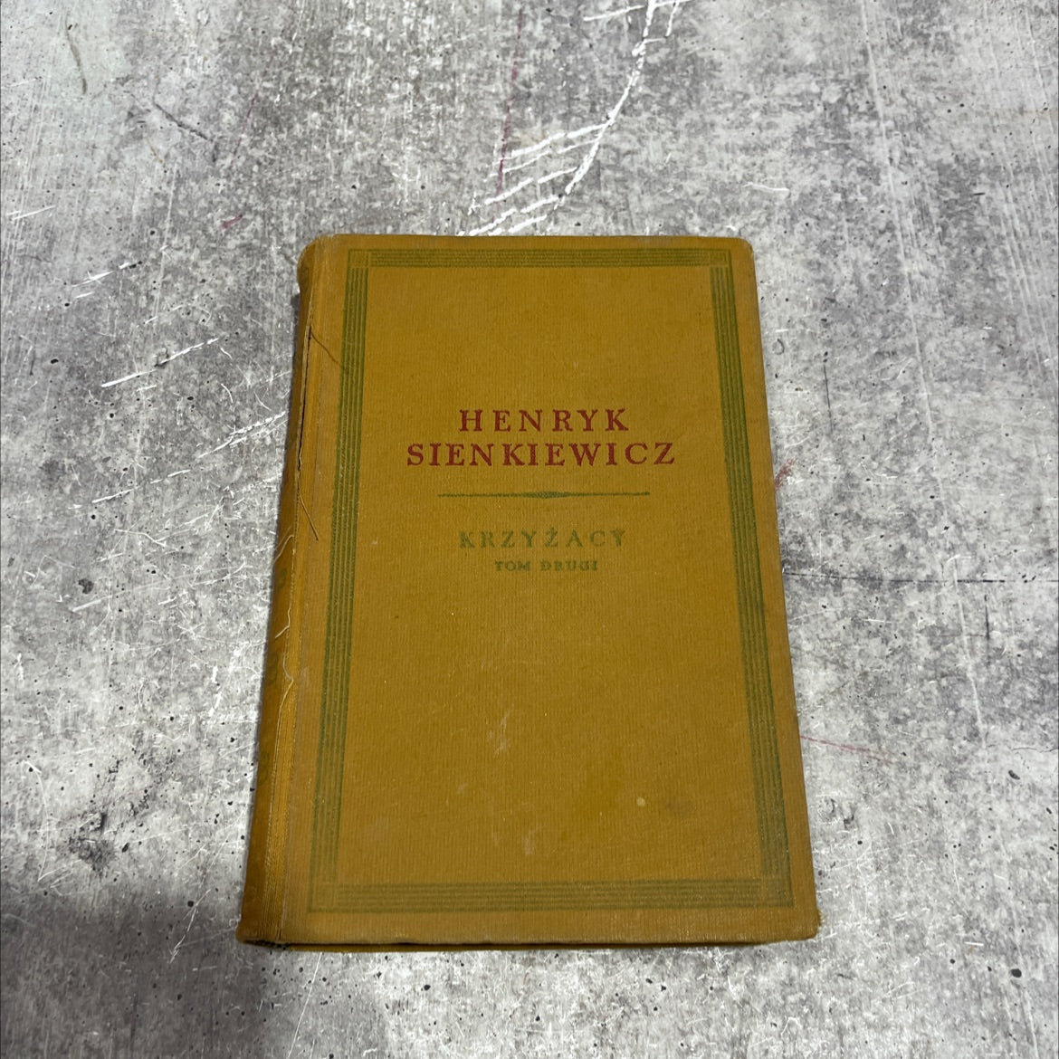 krzyżacy book, by henryk sienkiewicz, 1955 Hardcover image 1