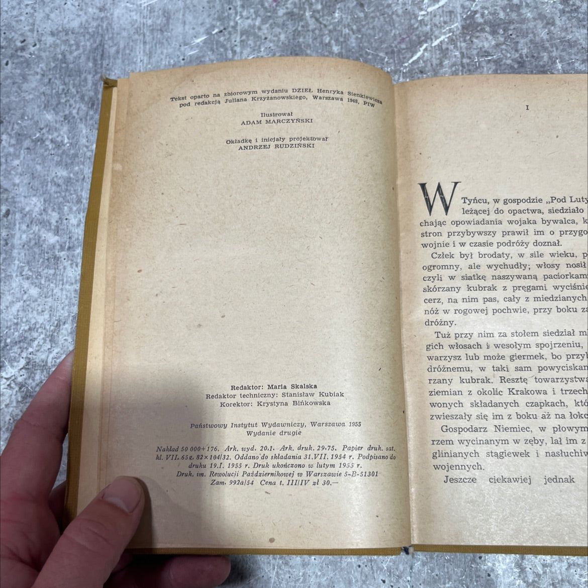 krzyżacy book, by henryk sienkiewicz, 1955 Hardcover image 3