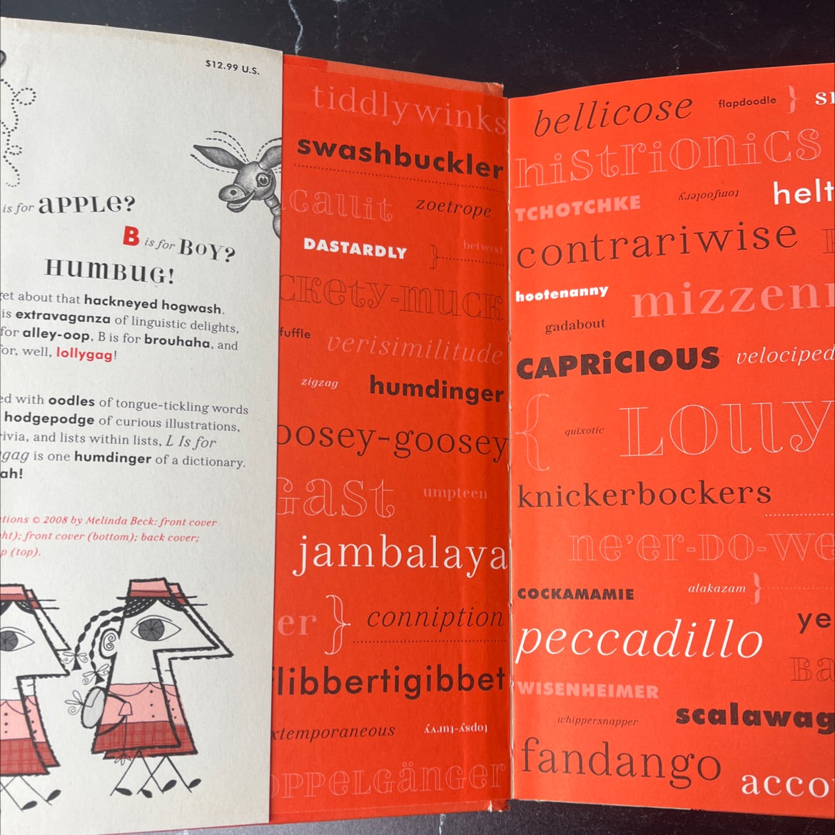 l is for lollygag: quirky words for a clever tongue book, by not stated, 2008 Hardcover image 4