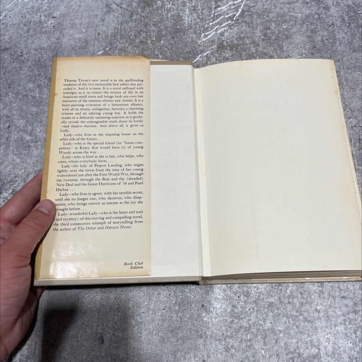 lady part fours last songs book, by thomas tryon, 1974 Hardcover image 4