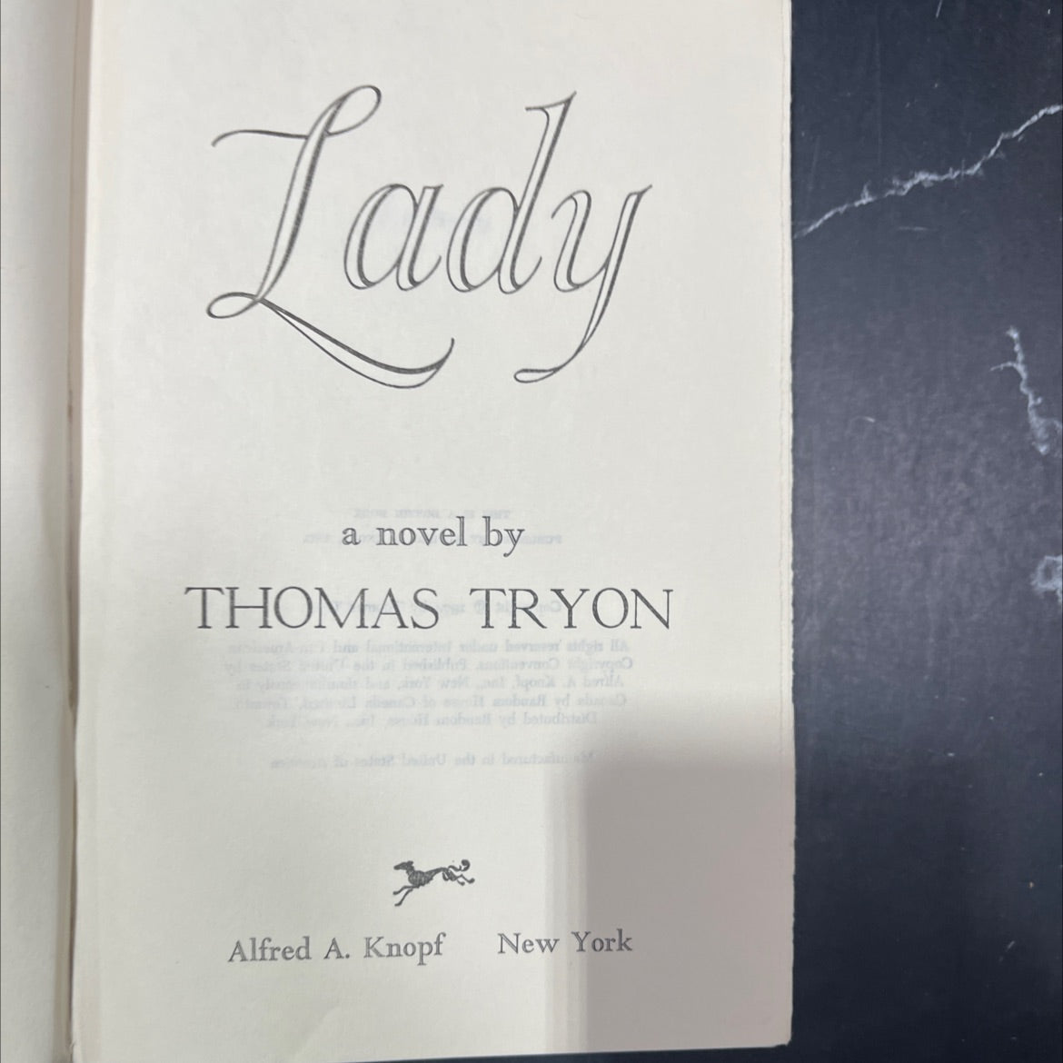 lady book, by thomas tryon, 1974 Hardcover image 2