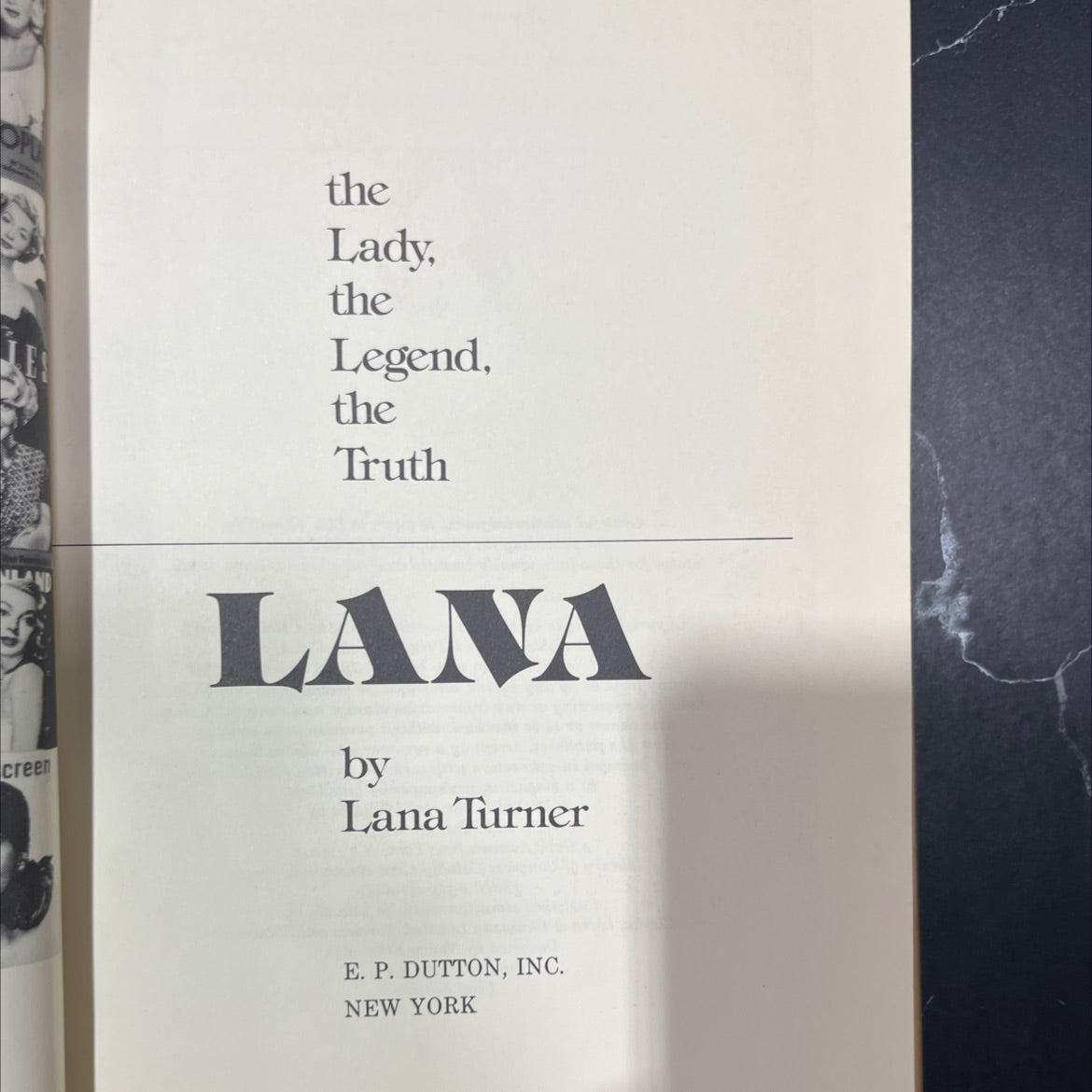 lana the lady, the legend, the truth book, by Lana Turner, 1982 Hardcover image 2