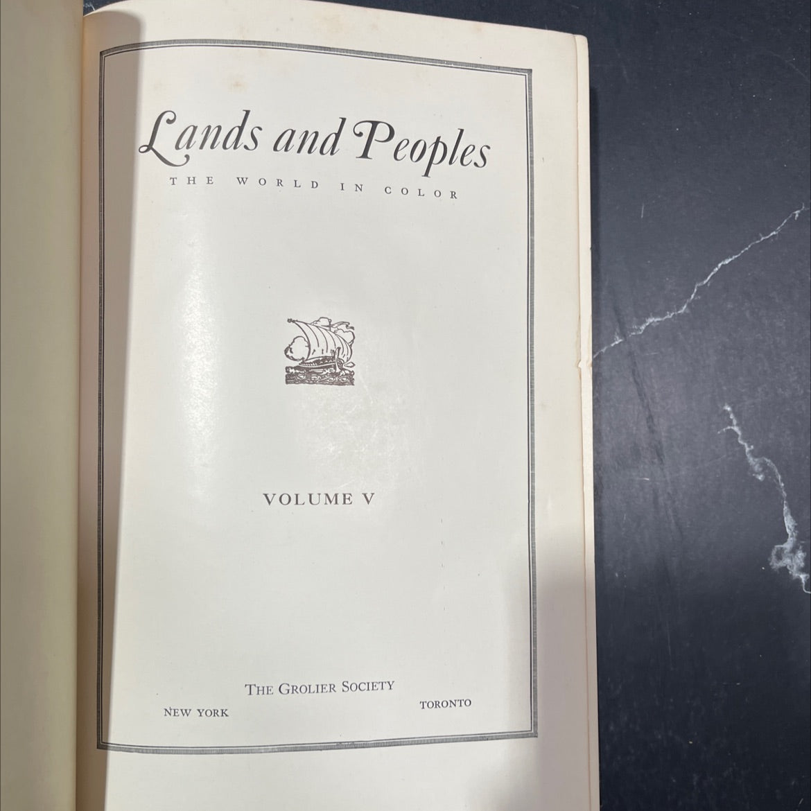 lands and peoples the world in color new york volume v book, by unknown, 1956 Hardcover image 2