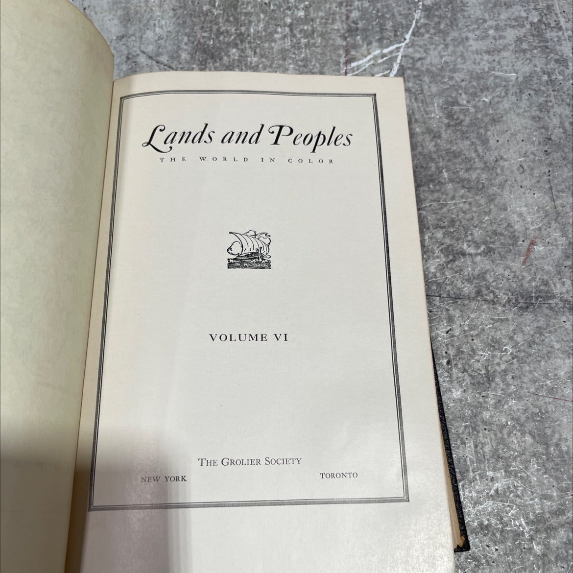 lands and peoples the world in color book, by unknown, 1957 Hardcover image 2