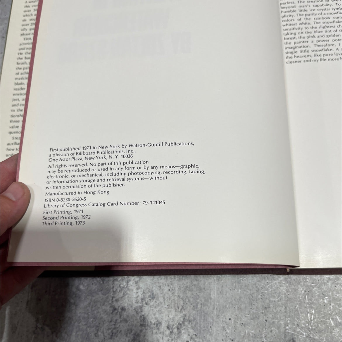 landscape painting in watercolor book, by zoltan szabo, 1973 Hardcover image 3