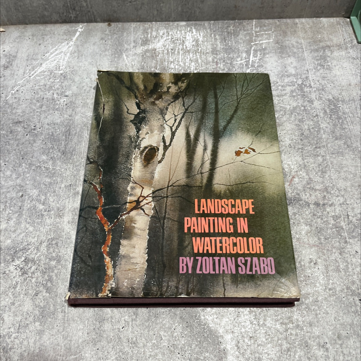 landscape painting in watercolor book, by zoltan szabo, 1973 Hardcover image 1