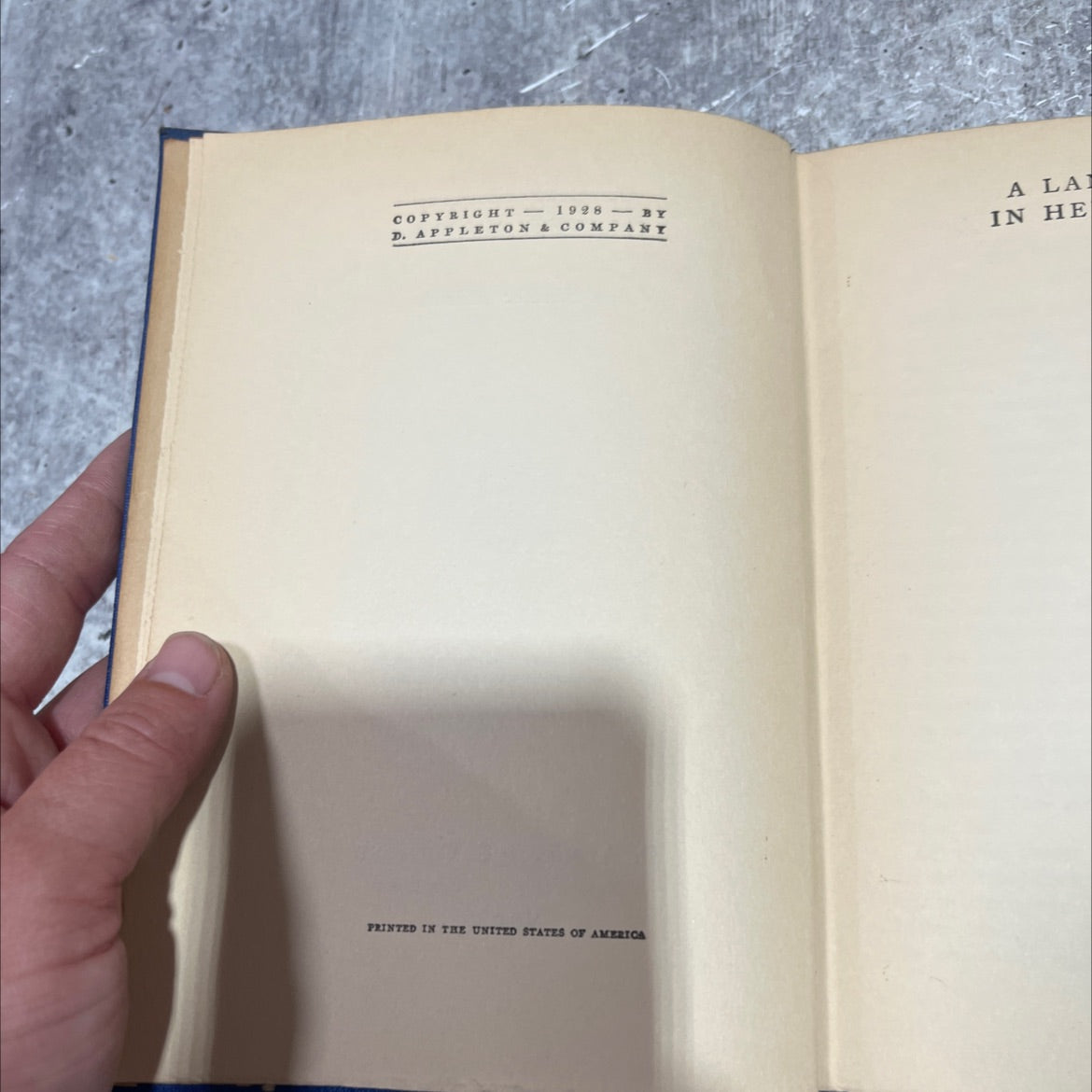 lantern in her hand book, by Bess Streeter Aldrich, 1928 Hardcover image 3