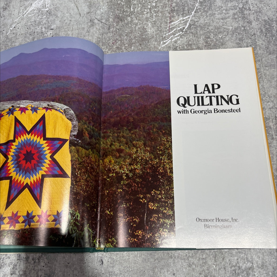 lap quilting book, by Georgia Bonesteel, 1987 Hardcover image 2