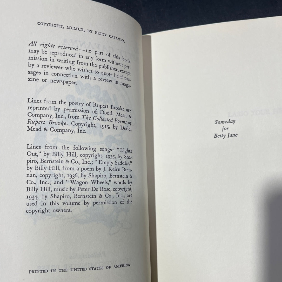 lasso your heart book, by betty cavanna, 1952 Hardcover image 3