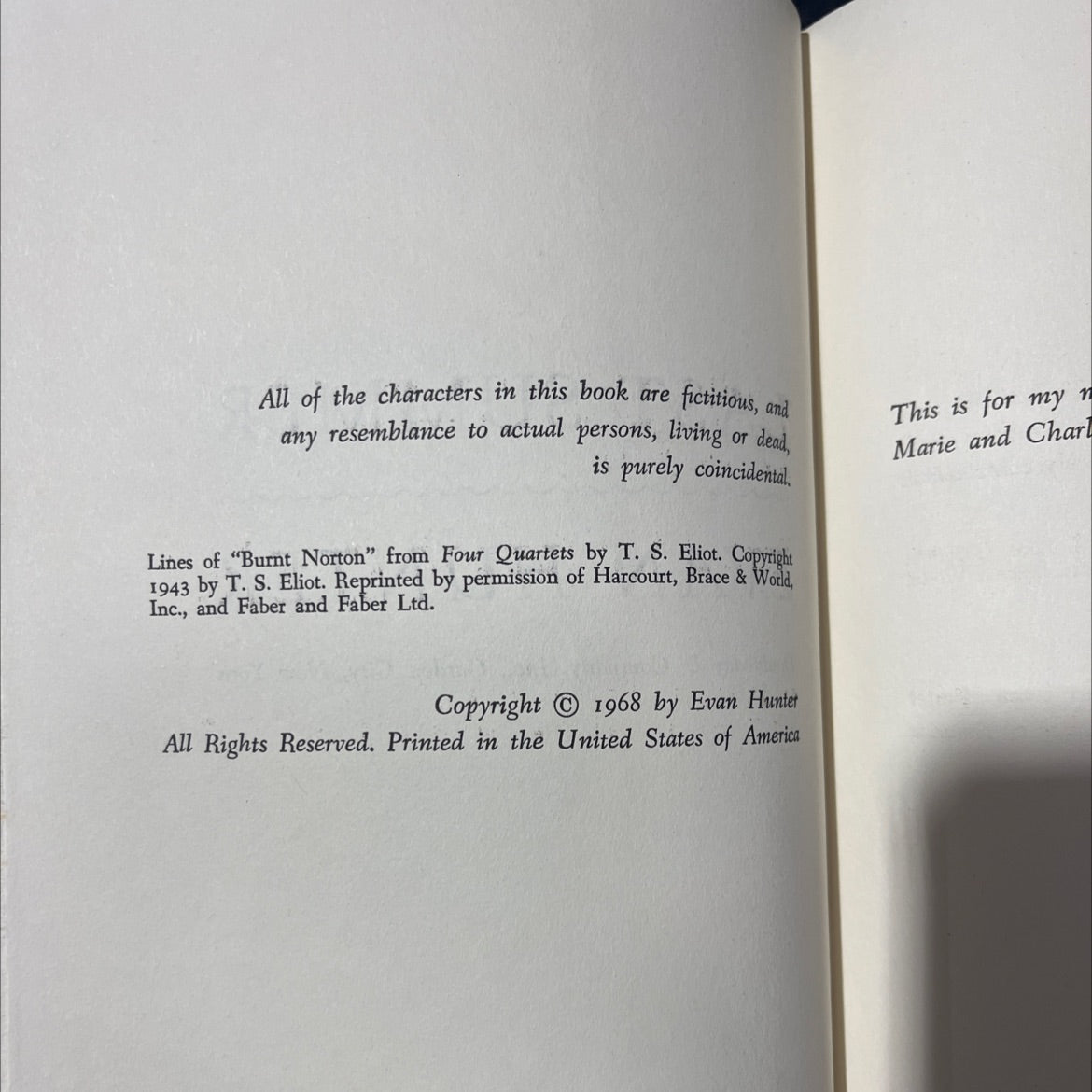 last summer book, by evan hunter, 1968 Hardcover image 3