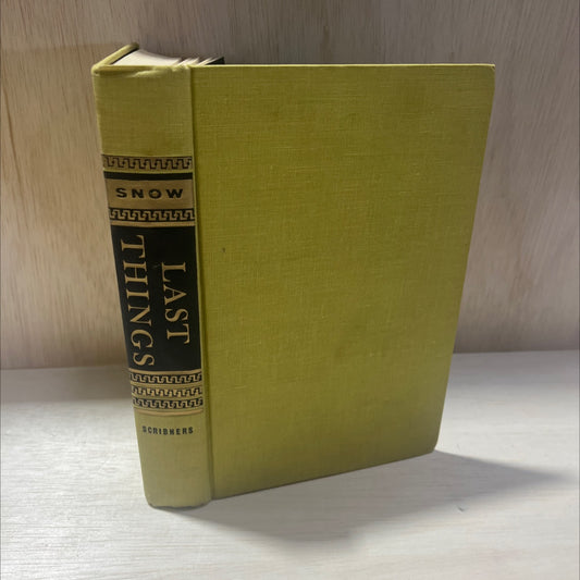 last things book, by c. p. snow, 1970 Hardcover, Vintage image 1