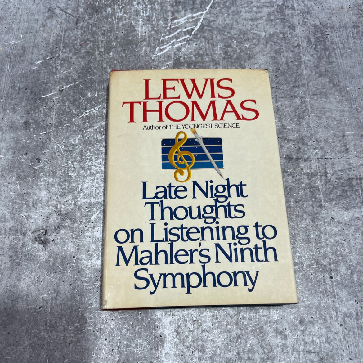 late night thoughts on listening to mahler's ninth symphony book, by lewis thomas, 1983 Hardcover image 1