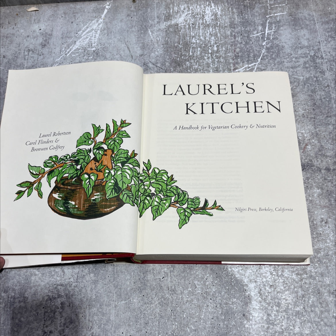 laurel's kitchen book, by laurel robertson carol flinders & bronwen godfrey, 1981 Hardcover image 2