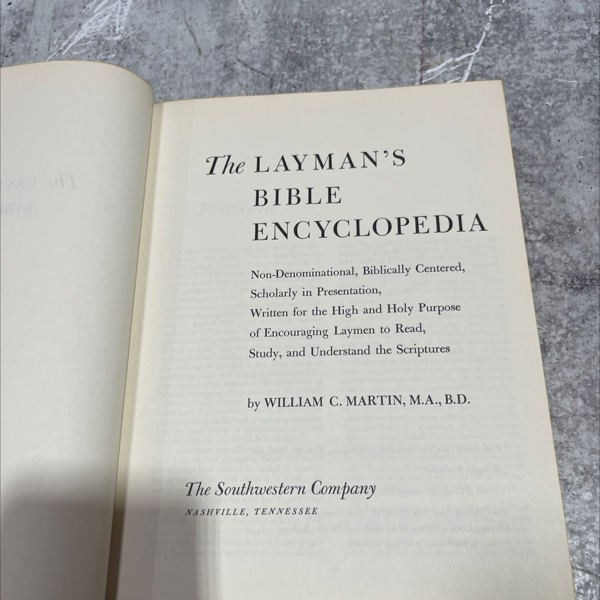lay man's bible encyclopedia book, by william c. martin, 1964 Hardcover image 2
