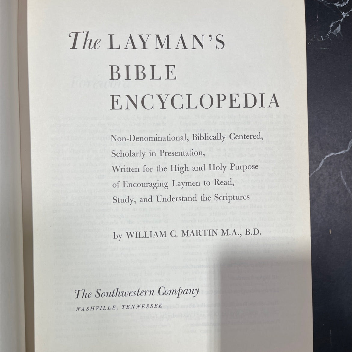 layman's bible encyclopedia book, by william c. martin, 1964 Hardcover image 2