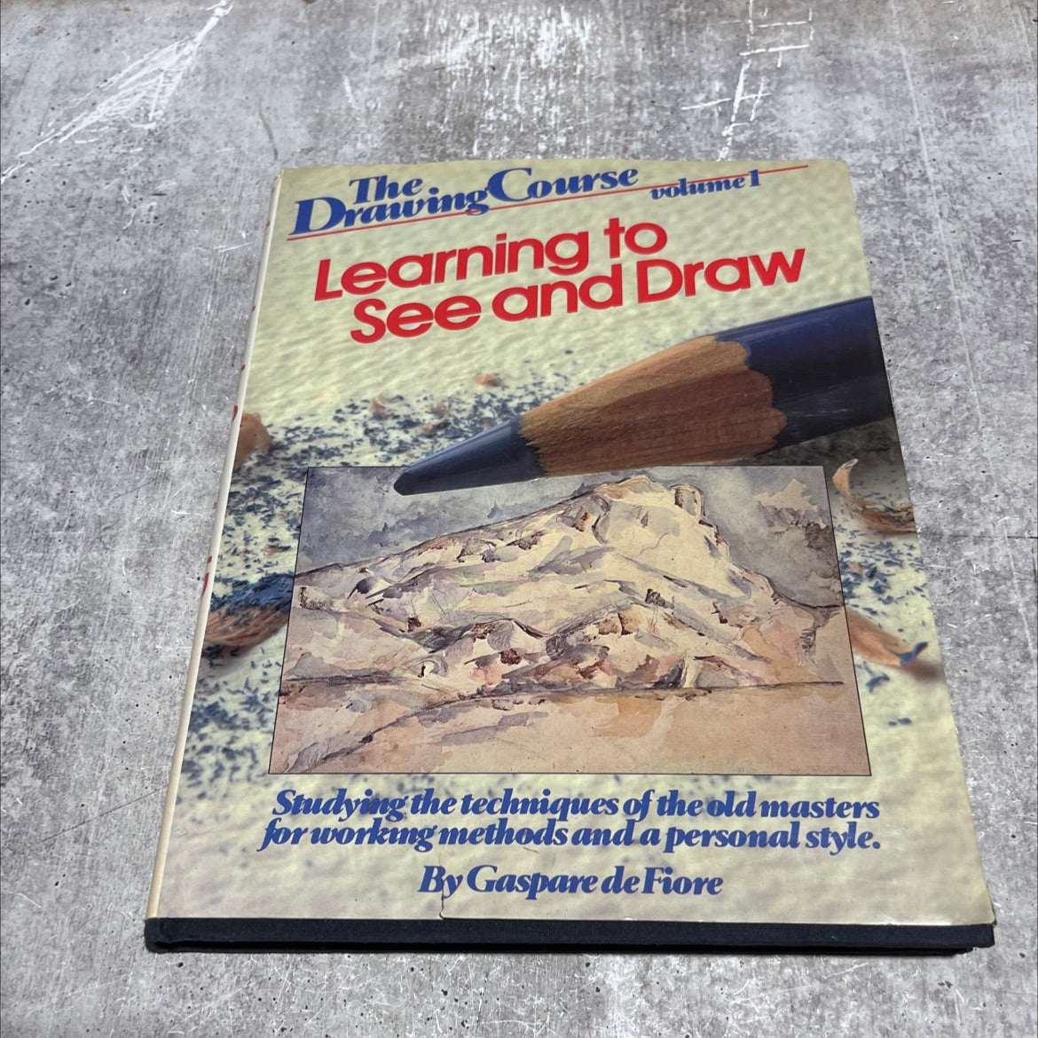 learning to see and draw book, by gaspare de fiore, 1984 Hardcover image 1