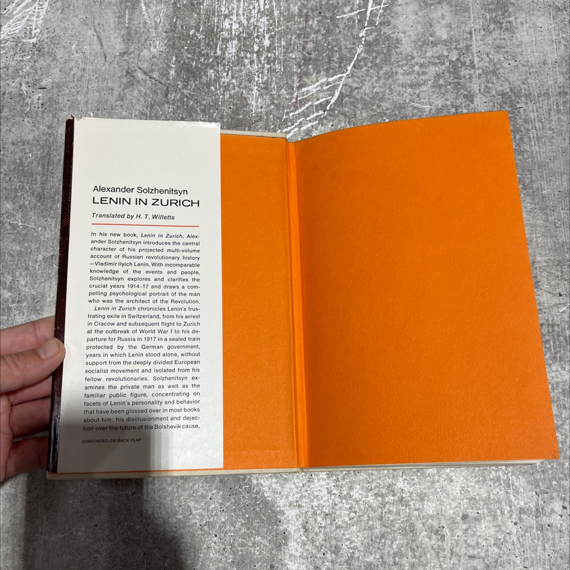 lenin in zurich book, by alexander solzhenitsyn, 1976 Hardcover image 4